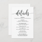 美しい結婚式はエンクロージャカードを詳しく述べます エンクロージャーカード (正面/裏面)