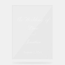 美しい結婚式アクリルのサイン