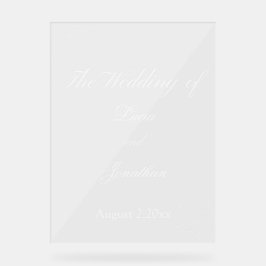 美しい結婚式アクリルのサイン アクリルサイン