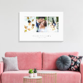 美しい結婚式フォトコラージュ キャンバスプリント (インサイチュ (リビング))