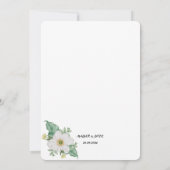 美しい結婚式招待状デザイン – 顧客への簡単 招待状 (裏面)