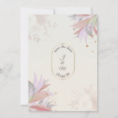 美しい結婚式招待状 紅葉 招待状 (裏面)