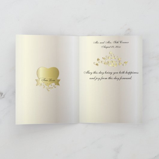 美しい結婚式 カード (内部)