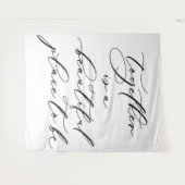 美しい結婚引用文の背景バナー タペストリー (正面(横))