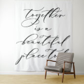 美しい結婚引用文の背景バナー タペストリー (インサイチュ)