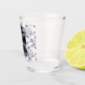 美しい結婚植物写真のアーチ名 ショットグラス (右)