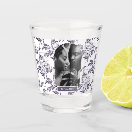 美しい結婚植物写真のアーチ名 ショットグラス (正面)