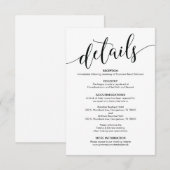 美しい結婚詳細エンクロージャカード エンクロージャーカード (正面/裏面)