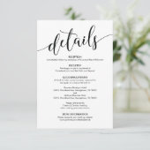 美しい結婚詳細エンクロージャカード エンクロージャーカード (スタンド正面)