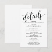 美しい結婚詳細エンクロージャカード エンクロージャーカード (正面/裏面)