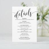 美しい結婚詳細エンクロージャカード エンクロージャーカード (スタンド正面)