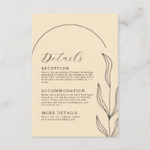 美しい結婚詳細エンクロージャカード エンクロージャーカード (正面)