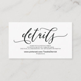 美しい結婚Webサイト詳細エンクロージャカード エンクロージャーカード