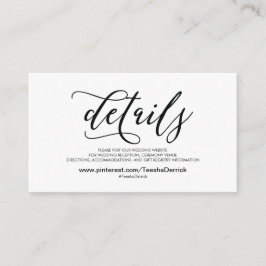 美しい結婚Webサイト詳細エンクロージャカード エンクロージャーカード