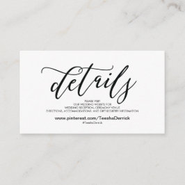 美しい結婚Webサイト詳細エンクロージャカード エンクロージャーカード