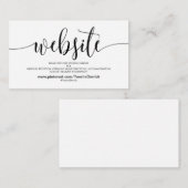 美しい結婚Webサイト詳細エンクロージャカード エンクロージャーカード (正面/裏面)