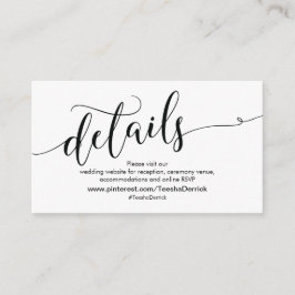 美しい結婚Webサイト詳細エンクロージャカード エンクロージャーカード