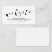 美しい結婚Webサイト詳細エンクロージャカード エンクロージャーカード (正面/裏面)