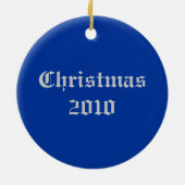 美しい結晶の雪片のオーナメント セラミックオーナメント (裏面)