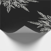 美しい結晶スノーフレーク包装紙 ラッピングペーパー (角)