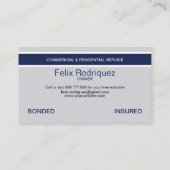 美しい絵を描家の画家 名刺 (裏面)