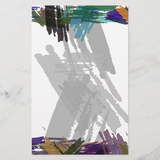 美しい絵を描抽象芸術ブラシの色 チラシ (正面)