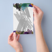 美しい絵を描抽象芸術ブラシの色 チラシ (ハンドル)