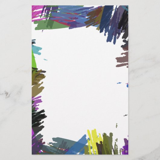 美しい絵を描抽象芸術ブラシの色 チラシ (裏面)