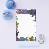 美しい絵を描抽象芸術ブラシの色 チラシ (シングル)