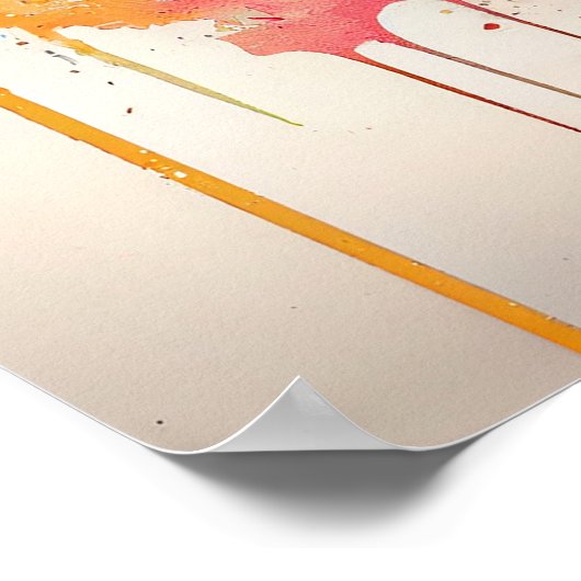 美しい絵を描目 ポスター (角)