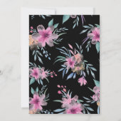 美しい絵を描花リース結婚式招待状 招待状 (裏面)