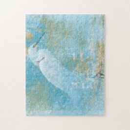 美しい絵を描雪雪のエグレ沿岸鳥 ジグソーパズル