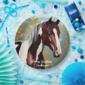 美しい絵を描馬 ペーパープレート (パーティー)