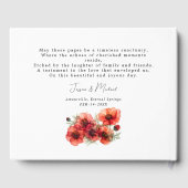 美しい緋色の花びらのセレナーデ ゲストブック (裏面)