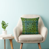 美しい緑とブルースマンダラ クッション (椅子)