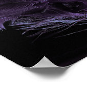 美しい緑と紫のマスクマルディグラ ポスター (角)