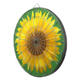 美しい緑のひまわり ダーツボード (正面右)