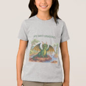 美しい緑のドラゴン トライブレンドTシャツ (正面)