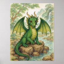 美しい緑のドラゴン
