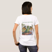 美しい緑のドラゴン Tシャツ (裏面フル)