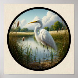 美しい緑の円形3Dイメージ素晴らし ポスター