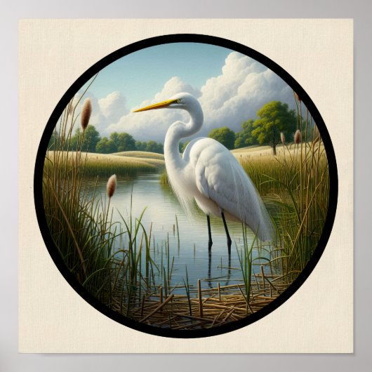 美しい緑の円形3Dイメージ素晴らし ポスター (正面)