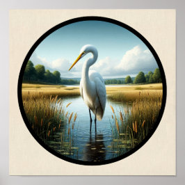 美しい緑の円形3Dイメージ素晴らし ポスター