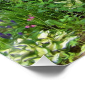 美しい緑の庭園風景とホスト ポスター (コーナー)