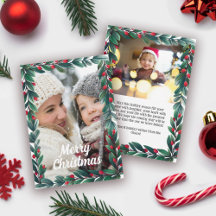 美しい緑の枠メリークリスマス2の写真