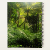 美しい緑の森シダ風光明媚な年間年 プランナー手帳 (裏面)