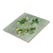 美しい緑の水の色のシャムロック タイル (側面)