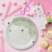 美しい緑の水色 ペーパープレート (パーティー)