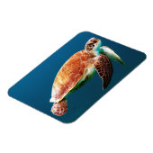 美しい緑の海の亀 マグネット (左側)