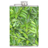 美しい緑の葉  フラスク (正面)